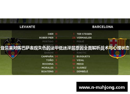 登贝莱对阵巴萨表现失色的法甲低迷深层原因全面解析战术与心理状态